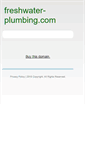 Mobile Screenshot of freshwater-plumbing.com